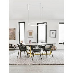 Závěsné svítidlo TARQUIN bílý hliník a akryl LED 36W 230V 3000K IP20 stmívatelné - NOVA LUCE Obrázek pro produkt Závěsné svítidlo TARQUIN bílý hliník a akryl LED 36W 230V 3000K IP20 stmívatelné - NOVA LUCE