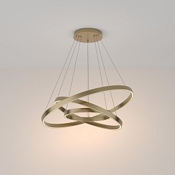 Závěsné svítidlo Rim 3000K 115W teplá bílá 6100lm mosaz hliník - MAYTONI Obrázek pro produkt Závěsné svítidlo Rim 3000K 115W teplá bílá 6100lm mosaz hliník - MAYTONI