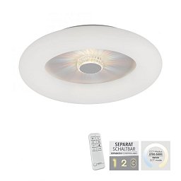 Stropní svítidlo VERTIGO bílé LED 30W 2700-5000K - LEUCHTEN DIREKT / JUST LIGHT Obrázek pro produkt Stropní svítidlo VERTIGO bílé LED 30W 2700-5000K - LEUCHTEN DIREKT / JUST LIGHT