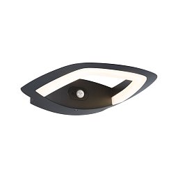 LED venkovní nástěnné svítidlo Akena pohybové čidlo IP44 243x254mm 3000K 11W 230V antracit hliník - PAULMANN Obrázek pro produkt LED venkovní nástěnné svítidlo Akena pohybové čidlo IP44 243x254mm 3000K 11W 230V antracit hliník - PAULMANN