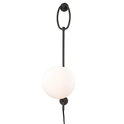 Nástěnné svítidlo GINA ocel/sklo starobronz/opál E27 1x8W - HUDSON VALLEY (Mitzi) Obrázek pro produkt Nástěnné svítidlo GINA ocel/sklo starobronz/opál E27 1x8W - HUDSON VALLEY (Mitzi)
