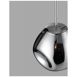 Závěsné svítidlo LAVA chromovaný kov ručně vyrobené chromové sklo E27 1x12W 230V IP20 bez žárovky - NOVA LUCE Obrázek pro produkt Závěsné svítidlo LAVA chromovaný kov ručně vyrobené chromové sklo E27 1x12W 230V IP20 bez žárovky - NOVA LUCE