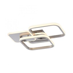 SEVENT LED stropní svítidlo stříbrná hranaté jednoduché teplé bílé světlo 3000K - LEUCHTEN DIREKT / JUST LIGHT Obrázek pro produkt SEVENT LED stropní svítidlo stříbrná hranaté jednoduché teplé bílé světlo 3000K - LEUCHTEN DIREKT / JUST LIGHT