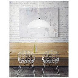 Závěsné svítidlo VINCA chromovaný kov bílá sklo E27 1x12W - NOVA LUCE Obrázek pro produkt Závěsné svítidlo VINCA chromovaný kov bílá sklo E27 1x12W - NOVA LUCE