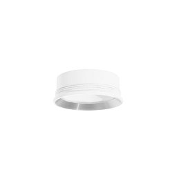 Ozdobný kroužek GIA bílá a stříbrná - NOVA LUCE Obrázek pro produkt Ozdobný kroužek GIA bílá a stříbrná - NOVA LUCE