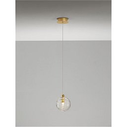 Závěsné svítidlo COEN mosazný zlatý kov čiré sklo G9 1x5W 230V IP20 bez žárovky - NOVA LUCE Obrázek pro produkt Závěsné svítidlo COEN mosazný zlatý kov čiré sklo G9 1x5W 230V IP20 bez žárovky - NOVA LUCE