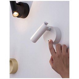 Bodové svítidlo CLIP bílý hliník LED Philips 3W vypínač na těle 3000K IP20 - NOVA LUCE Obrázek pro produkt Bodové svítidlo CLIP bílý hliník LED Philips 3W vypínač na těle 3000K IP20 - NOVA LUCE