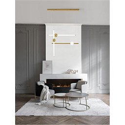 Závěsné svítidlo NEUTRON zlatý hliník a akryl LED 60W 230V 3000K IP20 stmívatelné - NOVA LUCE Obrázek pro produkt Závěsné svítidlo NEUTRON zlatý hliník a akryl LED 60W 230V 3000K IP20 stmívatelné - NOVA LUCE
