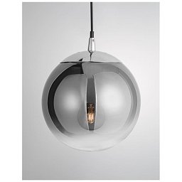 Závěsné svítidlo LAZIONE kouřové sklo s přechodem chromovaný hliník E27 1x12W 230V IP20 bez žárovky - NOVA LUCE Obrázek pro produkt Závěsné svítidlo LAZIONE kouřové sklo s přechodem chromovaný hliník E27 1x12W 230V IP20 bez žárovky - NOVA LUCE