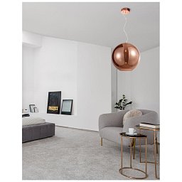 Závěsné svítidlo NAZIO měděné sklo s přechodem chromovaný hliník E27 1x12W 230V IP20 bez žárovky - NOVA LUCE Obrázek pro produkt Závěsné svítidlo NAZIO měděné sklo s přechodem chromovaný hliník E27 1x12W 230V IP20 bez žárovky - NOVA LUCE