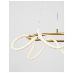 Závěsné svítidlo CERELIA mosazný zlatý kov a silikonová trubice LED 34W 230V 3000K IP20 stmívatelné - NOVA LUCE Obrázek pro produkt Závěsné svítidlo CERELIA mosazný zlatý kov a silikonová trubice LED 34W 230V 3000K IP20 stmívatelné - NOVA LUCE