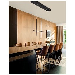 Závěsné svítidlo ELETTRA černý hliník LED 35W 230V 3000K IP20 - NOVA LUCE Obrázek pro produkt Závěsné svítidlo ELETTRA černý hliník LED 35W 230V 3000K IP20 - NOVA LUCE