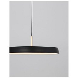 Závěsné svítidlo VETRO matný černý hliník a akryl LED 41W 230V 3000K IP20 - NOVA LUCE Obrázek pro produkt Závěsné svítidlo VETRO matný černý hliník a akryl LED 41W 230V 3000K IP20 - NOVA LUCE