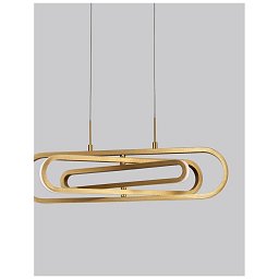 Závěsné svítidlo ARTE zlatý hliník a akryl LED 50W 230V 3000K IP20 stmívatelné - NOVA LUCE Obrázek pro produkt Závěsné svítidlo ARTE zlatý hliník a akryl LED 50W 230V 3000K IP20 stmívatelné - NOVA LUCE