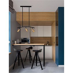 Závěsné svítidlo POGNO černá a zlatý hliník GU10 3x10W IP20 230V bez žárovky - NOVA LUCE Obrázek pro produkt Závěsné svítidlo POGNO černá a zlatý hliník GU10 3x10W IP20 230V bez žárovky - NOVA LUCE