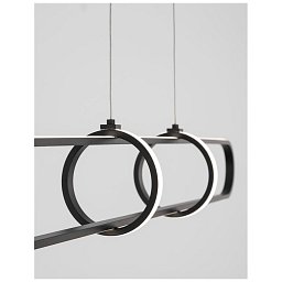 Závěsné svítidlo ARTE matný černý hliník a akryl LED 31.2W 230V 3000K IP20 stmívatelné - NOVA LUCE Obrázek pro produkt Závěsné svítidlo ARTE matný černý hliník a akryl LED 31.2W 230V 3000K IP20 stmívatelné - NOVA LUCE