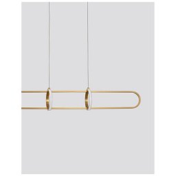 Závěsné svítidlo ARTE zlatý hliník a akryl LED 31.2W 230V 3000K IP20 stmívatelné - NOVA LUCE Obrázek pro produkt Závěsné svítidlo ARTE zlatý hliník a akryl LED 31.2W 230V 3000K IP20 stmívatelné - NOVA LUCE