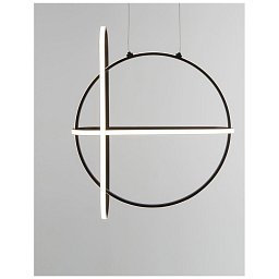 Závěsné svítidlo ARTE matný černý hliník a akryl LED 48.6W 230V 3000K IP20 stmívatelné - NOVA LUCE Obrázek pro produkt Závěsné svítidlo ARTE matný černý hliník a akryl LED 48.6W 230V 3000K IP20 stmívatelné - NOVA LUCE