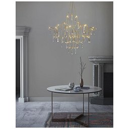 Závěsné svítidlo GORO čirý křišťál a zlatý kov LED 20W 230V 3000K IP20 - NOVA LUCE Obrázek pro produkt Závěsné svítidlo GORO čirý křišťál a zlatý kov LED 20W 230V 3000K IP20 - NOVA LUCE