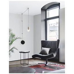 Závěsné svítidlo BELAR čiré sklo a akryl mosazný kov LED 4.8W 230V 3000K IP20 - NOVA LUCE Obrázek pro produkt Závěsné svítidlo BELAR čiré sklo a akryl mosazný kov LED 4.8W 230V 3000K IP20 - NOVA LUCE