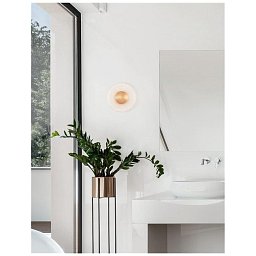 Nástěnné svítidlo ESIL čiré sklo mosazný zlatý hliník LED 8W 230V 3000K IP20 - NOVA LUCE Obrázek pro produkt Nástěnné svítidlo ESIL čiré sklo mosazný zlatý hliník LED 8W 230V 3000K IP20 - NOVA LUCE