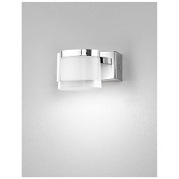 Nástěnné svítidlo SABIA chrom hliník a akryl LED 5W 220-240V 3000K IP44 - NOVA LUCE Obrázek pro produkt Nástěnné svítidlo SABIA chrom hliník a akryl LED 5W 220-240V 3000K IP44 - NOVA LUCE