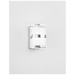 Nástěnné svítidlo SABIA chrom hliník a akryl LED 10W 220-240V 3000K IP44 - NOVA LUCE Obrázek pro produkt Nástěnné svítidlo SABIA chrom hliník a akryl LED 10W 220-240V 3000K IP44 - NOVA LUCE