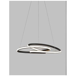 Závěsné svítidlo MENTON černý hliník a akryl LED 43W 230V 3000K IP20 stmívatelné - NOVA LUCE Obrázek pro produkt Závěsné svítidlo MENTON černý hliník a akryl LED 43W 230V 3000K IP20 stmívatelné - NOVA LUCE