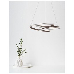 Závěsné svítidlo MENTON kávově hnědý hliník a akryl LED 43W 230V 3000K IP20 stmívatelné - NOVA LUCE Obrázek pro produkt Závěsné svítidlo MENTON kávově hnědý hliník a akryl LED 43W 230V 3000K IP20 stmívatelné - NOVA LUCE
