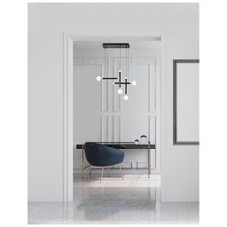 Závěsné svítidlo CAYO opálové sklo a akryl mosaz a černý hliník LED 20W 230V 3000K IP20 - NOVA LUCE Obrázek pro produkt Závěsné svítidlo CAYO opálové sklo a akryl mosaz a černý hliník LED 20W 230V 3000K IP20 - NOVA LUCE