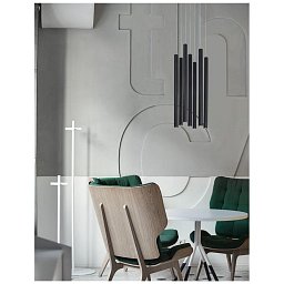 Závěsné svítidlo ULTRATHIN černý hliník LED 7x3W 230V 3000K IP20 - NOVA LUCE Obrázek pro produkt Závěsné svítidlo ULTRATHIN černý hliník LED 7x3W 230V 3000K IP20 - NOVA LUCE