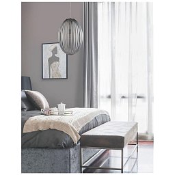 Závěsné svítidlo HECTOR chromovaný kov kouřové šedé sklo E27 1x12W 230V IP20 bez žárovky - NOVA LUCE Obrázek pro produkt Závěsné svítidlo HECTOR chromovaný kov kouřové šedé sklo E27 1x12W 230V IP20 bez žárovky - NOVA LUCE