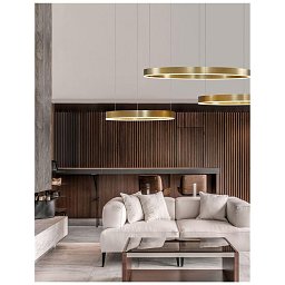 Závěsné svítidlo MOTIF zlatý mosazný hliník a akryl LED 55W 230V 3000K IP20 stmívatelné - NOVA LUCE Obrázek pro produkt Závěsné svítidlo MOTIF zlatý mosazný hliník a akryl LED 55W 230V 3000K IP20 stmívatelné - NOVA LUCE