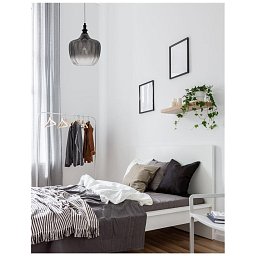 Závěsné svítidlo LONI matný černý kov kouřové šedé sklo E27 1x12W 230V IP20 bez žárovky - NOVA LUCE Obrázek pro produkt Závěsné svítidlo LONI matný černý kov kouřové šedé sklo E27 1x12W 230V IP20 bez žárovky - NOVA LUCE