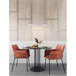 Závěsné svítidlo ANDROMEDA bílá ocel a akryl D40mm LED 30W stmívatelné - NOVA LUCE Obrázek pro produkt Závěsné svítidlo ANDROMEDA bílá ocel a akryl D40mm LED 30W stmívatelné - NOVA LUCE
