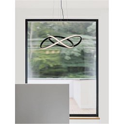 Závěsné svítidlo AMARA černý hliník a akryl LED 28W 230V 3000K IP20 - NOVA LUCE Obrázek pro produkt Závěsné svítidlo AMARA černý hliník a akryl LED 28W 230V 3000K IP20 - NOVA LUCE