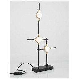 Závěsné svítidlo ATOMO černá a zlatý kov a akryl LED 3 x 2.4W 230V 3000K IP20 - NOVA LUCE Obrázek pro produkt Závěsné svítidlo ATOMO černá a zlatý kov a akryl LED 3 x 2.4W 230V 3000K IP20 - NOVA LUCE