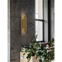Nástěnné svítidlo BONJOUR zlatý hliník a akryl LED 8x3W 230V lm 3000K IP20 - NOVA LUCE Obrázek pro produkt Nástěnné svítidlo BONJOUR zlatý hliník a akryl LED 8x3W 230V lm 3000K IP20 - NOVA LUCE