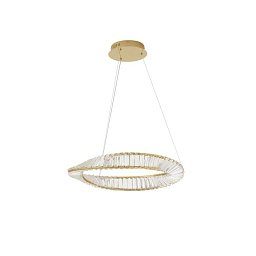 Závěsné svítidlo AURELIA zlatý kov a křišťál LED 36W 230V 3500K IP20 stmívatelné - NOVA LUCE Obrázek pro produkt Závěsné svítidlo AURELIA zlatý kov a křišťál LED 36W 230V 3500K IP20 stmívatelné - NOVA LUCE