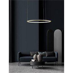 Závěsné svítidlo TARQUIN broušený zlatý hliník a akryl LED 36W 230V 3000K IP20 stmívatelné - NOVA LUCE Obrázek pro produkt Závěsné svítidlo TARQUIN broušený zlatý hliník a akryl LED 36W 230V 3000K IP20 stmívatelné - NOVA LUCE