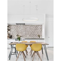 Závěsné svítidlo PERRINE bílý hliník a akryl LED 42W 230V 3000K IP20 stmívatelné - NOVA LUCE Obrázek pro produkt Závěsné svítidlo PERRINE bílý hliník a akryl LED 42W 230V 3000K IP20 stmívatelné - NOVA LUCE