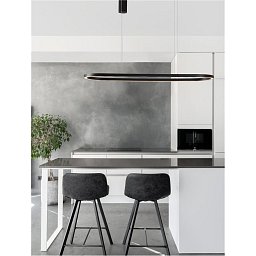 Závěsné svítidlo CUPPE černý hliník a akryl LED 58W 230V 3000K IP20 stmívatelné - NOVA LUCE Obrázek pro produkt Závěsné svítidlo CUPPE černý hliník a akryl LED 58W 230V 3000K IP20 stmívatelné - NOVA LUCE