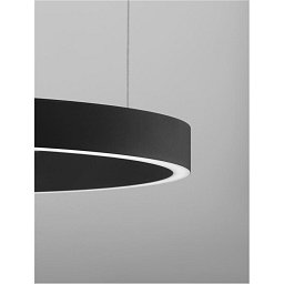 Závěsné svítidlo ELOWEN černý hliník a silikon LED 60W 3000K stmívatelné - NOVA LUCE Obrázek pro produkt Závěsné svítidlo ELOWEN černý hliník a silikon LED 60W 3000K stmívatelné - NOVA LUCE