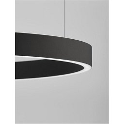 Závěsné svítidlo ELOWEN černý hliník a silikon LED 80W 3000K stmívatelné - NOVA LUCE Obrázek pro produkt Závěsné svítidlo ELOWEN černý hliník a silikon LED 80W 3000K stmívatelné - NOVA LUCE