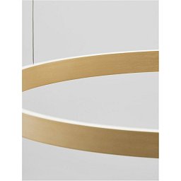 Závěsné svítidlo ELOWEN broušený zlatý hliník a silikon LED 80W 3000K stmívatelné - NOVA LUCE Obrázek pro produkt Závěsné svítidlo ELOWEN broušený zlatý hliník a silikon LED 80W 3000K stmívatelné - NOVA LUCE