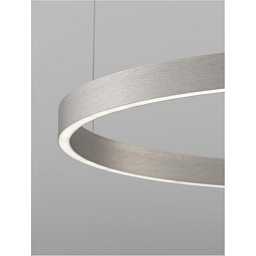 Závěsné svítidlo ELOWEN broušený šampaň stříbrný hliník a silikon LED 80W 3000K stmívatelné - NOVA LUCE Obrázek pro produkt Závěsné svítidlo ELOWEN broušený šampaň stříbrný hliník a silikon LED 80W 3000K stmívatelné - NOVA LUCE