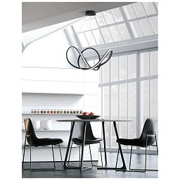 Závěsné svítidlo APUS černý hliník a akryl LED 50W 230V 3000K IP20 stmívatelné - NOVA LUCE Obrázek pro produkt Závěsné svítidlo APUS černý hliník a akryl LED 50W 230V 3000K IP20 stmívatelné - NOVA LUCE