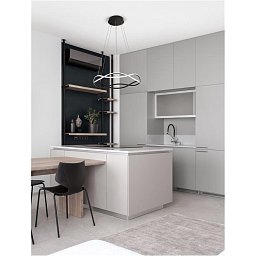 Závěsné svítidlo JINAL LED závěsné svítidlo černý kov, hliník a silikon 3000K 50W IP20 stmívatelné - NOVA LUCE Obrázek pro produkt Závěsné svítidlo JINAL LED závěsné svítidlo černý kov, hliník a silikon 3000K 50W IP20 stmívatelné - NOVA LUCE
