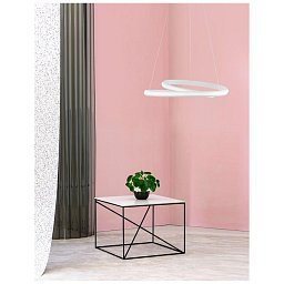 Závěsné svítidlo MALVI bílý hliník a akryl LED 32W 230V 3000K IP20 - NOVA LUCE Obrázek pro produkt Závěsné svítidlo MALVI bílý hliník a akryl LED 32W 230V 3000K IP20 - NOVA LUCE