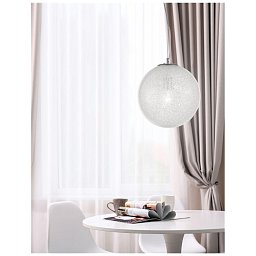 Závěsné svítidlo FROZEN čiré sklo a akryl uvnitř chromovaný hliník E27 1x12W IP20 bez žárovky - NOVA LUCE Obrázek pro produkt Závěsné svítidlo FROZEN čiré sklo a akryl uvnitř chromovaný hliník E27 1x12W IP20 bez žárovky - NOVA LUCE